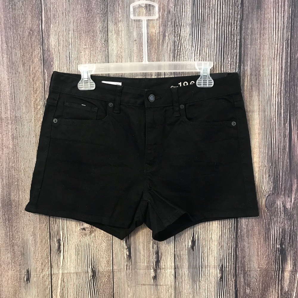 Gap black jean shorts